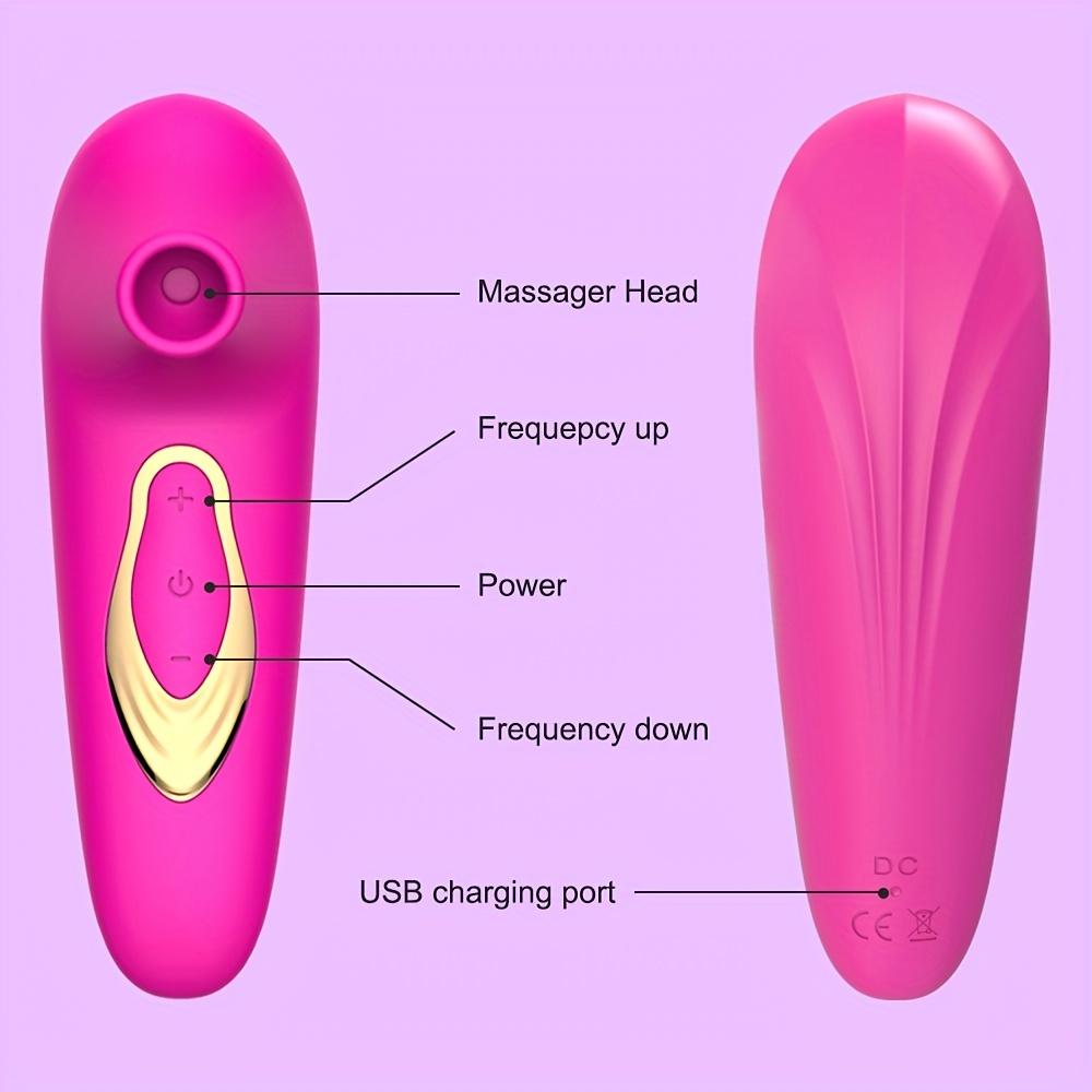 1pc Suction Vibrator - Enhance Your Intimate Experience With Special Suction & Licking For Couples!