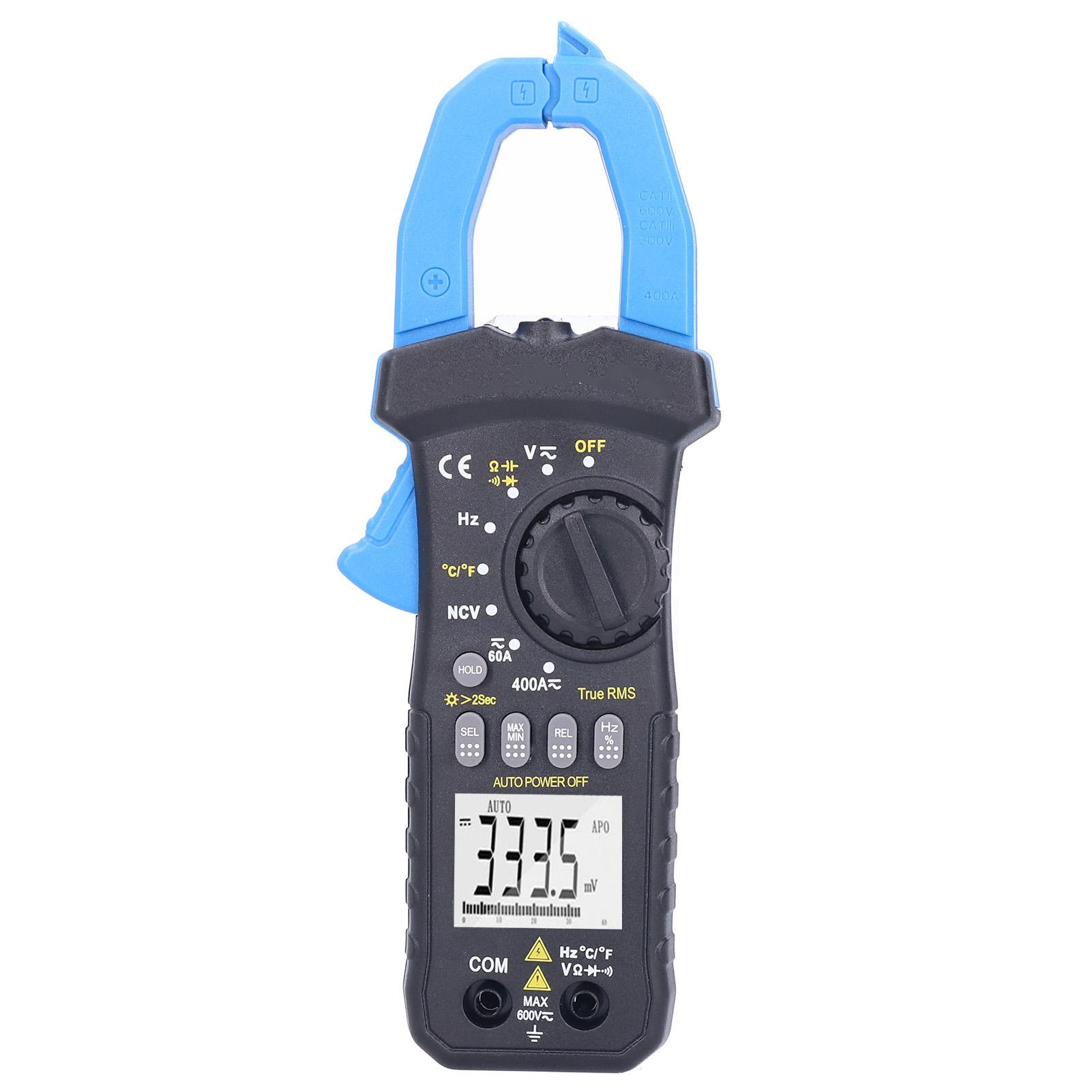 

HP7200B TRMS Струмові кліщі 6000 відліків NCV Постійна Змінна Напруга Опір Температура Мультиметр