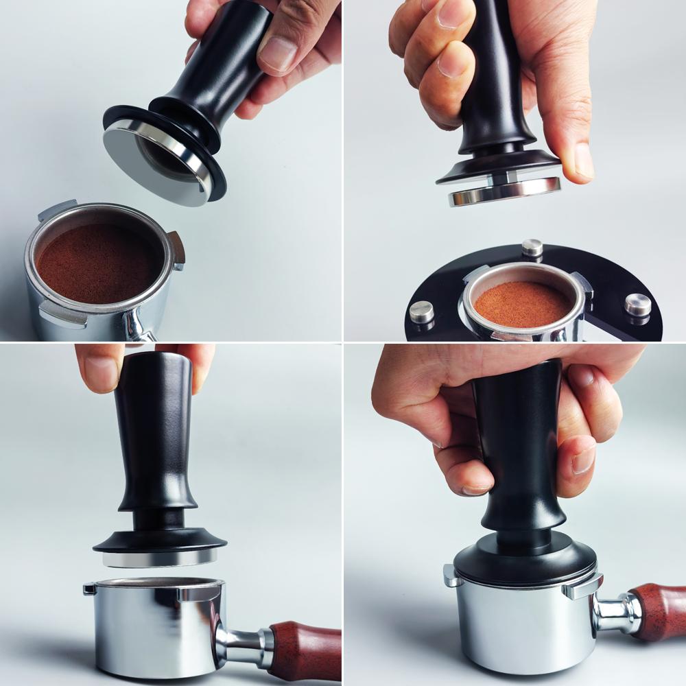 51/53/58Mm Espresso Tamper Spring 304 Stainless Steel Tampers Barista Coffee Tamper With Calibrated For 51/54/58 Portafilter