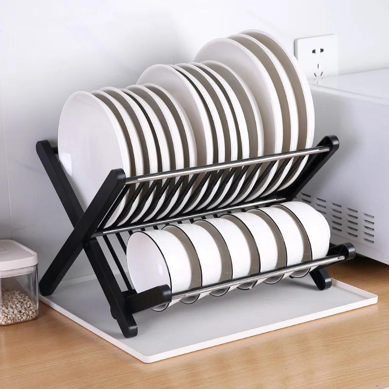 Dish Drainer Rack Sink Holder Tableware Drainboard Counter Shelf Multifunctional Drain Basket For Kitchen Resturants Organizer