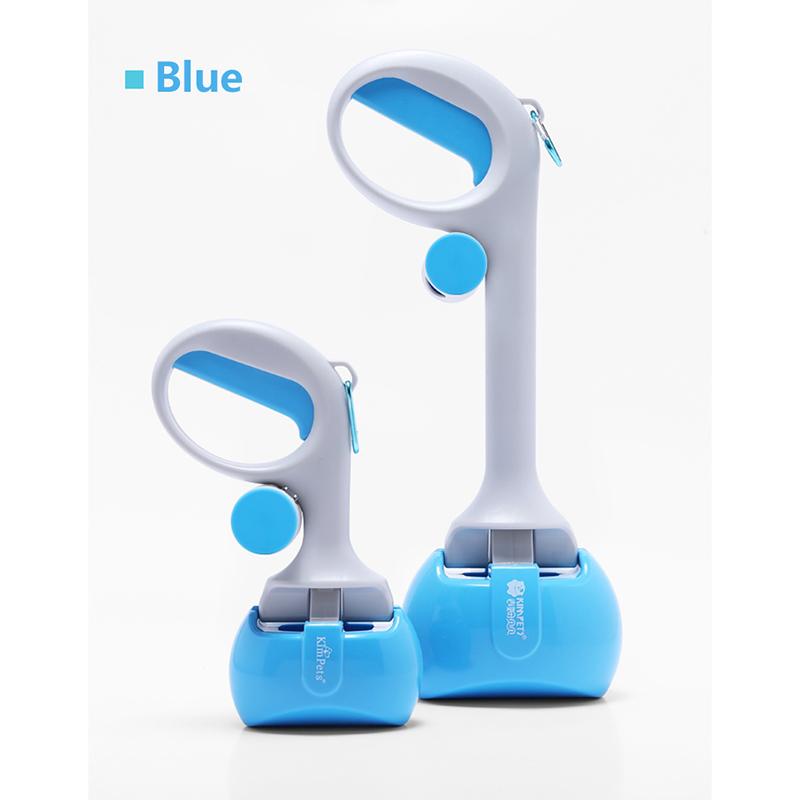 

Совок для уборки экскрементов домашних животных, совок для уборки экскрементов с длинной ручкой, лопата для сбора экскрементов животных, инструменты для уборки на открытом воздухе Short 25cm синий