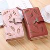 2023 New Ladies Wallet Hollow Leaf Pattern Pu Leather Zipper Closure Long Card Holder