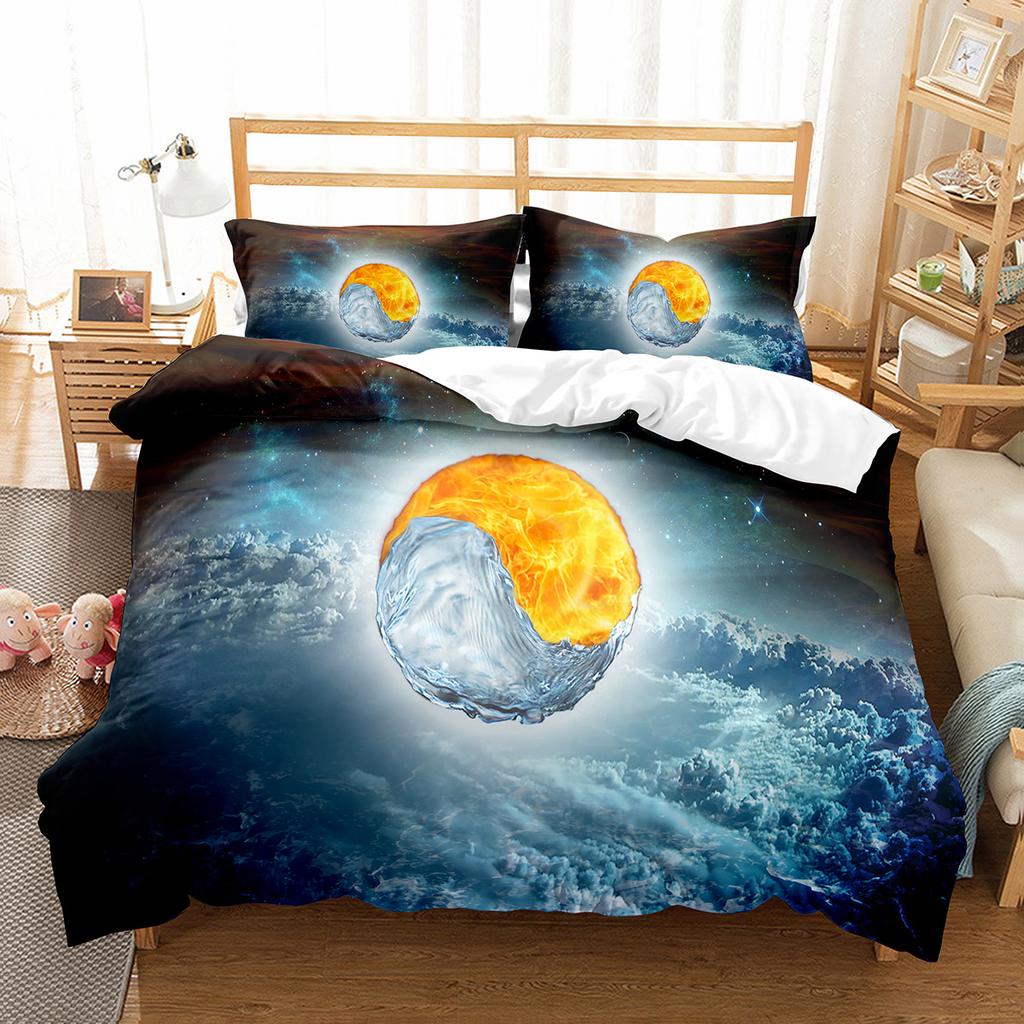 Polyester Comfortable Stylish Pattern Duvet Cover Set With Duvet Cover And Pillowcases King Queen Twin Sizes For All Ages