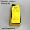 Gold Bar Electroplated Ornament for Decoration and Photography