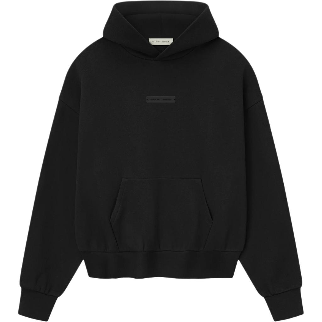 Fear of God Essentials Sudadera con Capucha Clásica de Forro Polar 'Negro Jet' para Hombre 192SP252050F