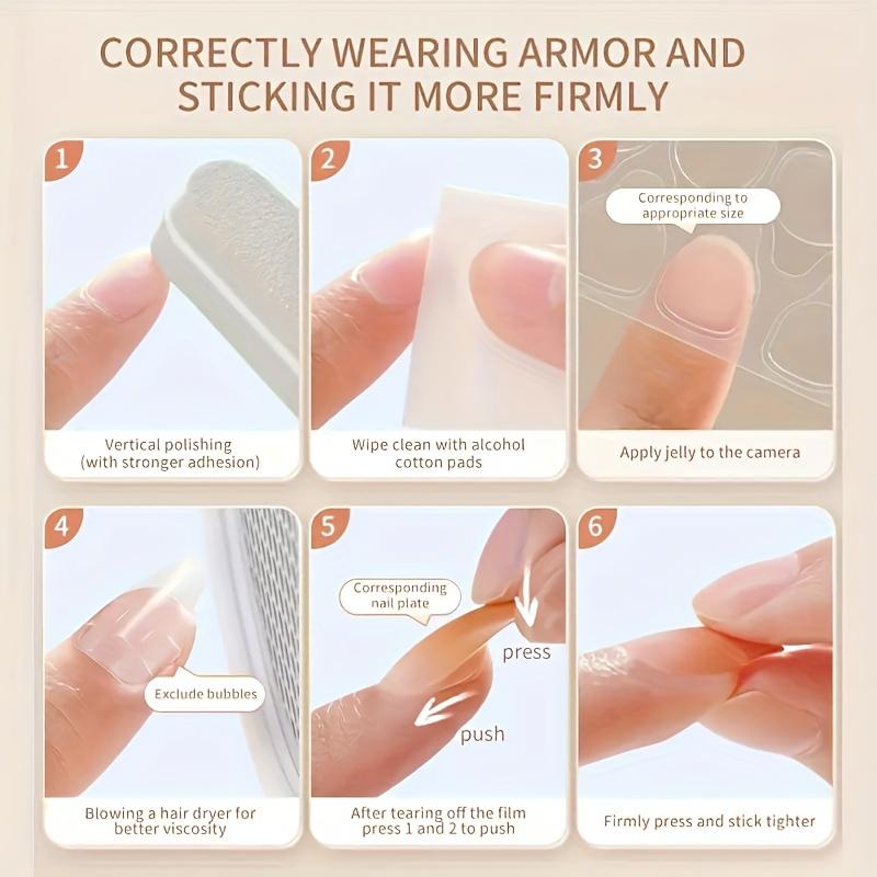 Medium Square Press On Nails French Tip Fake Nails With Summer Flower Design, Full Cover False Nails For Women And Girls
