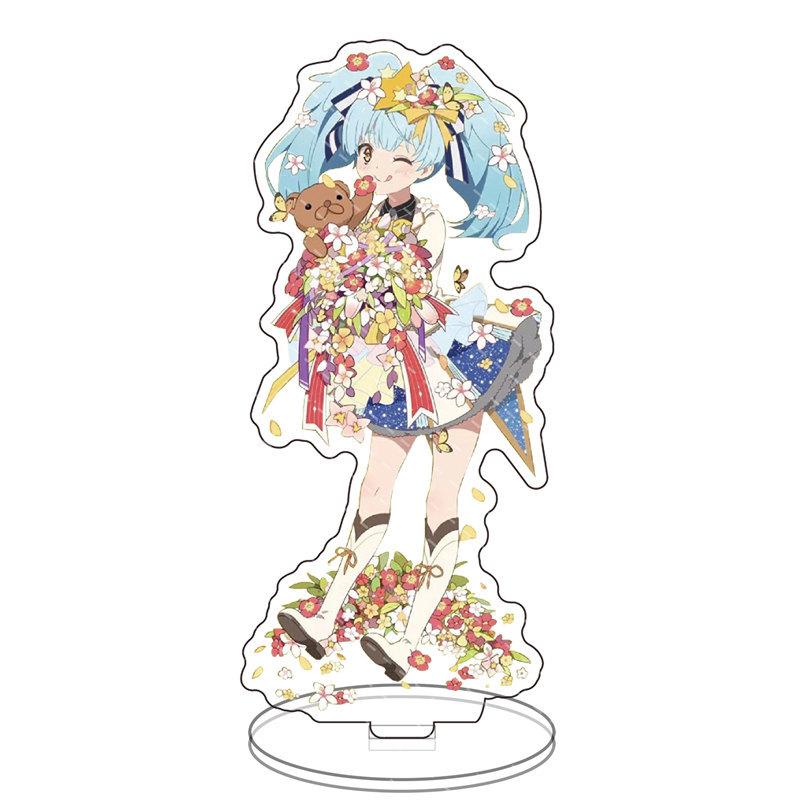 ZOMBIE LAND SAGA Two Sided Acrylic Stand Figures Model Plate Hoshikawa Lily Minamoto Sakura Standing Sign Desk Decor