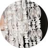 WTEMPO Clear Transparent Split Beaded Curtains Doorways Hanging Door Beads String Curtains Tassel Beaded Curtains Room Divider Screen Decorations
