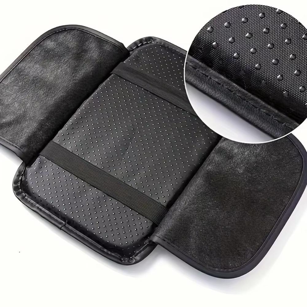 Multi-Functional Armrest Storage Bag PU Leather Car Armrest Pad  Car Interior