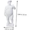 VOSAREA Fat David Statue - Roman Plaster Sculpture for Home Decor, Greek Mythology