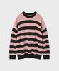 PALETTE Grunge Striped Knit Pink