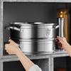 CUI DAHUANG 3-Layer 30cm Stainless Steel Steamer Pot