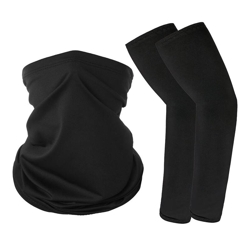 MEET SUNNY Ice Silk Cycling Mask & Sleeve Set One Size