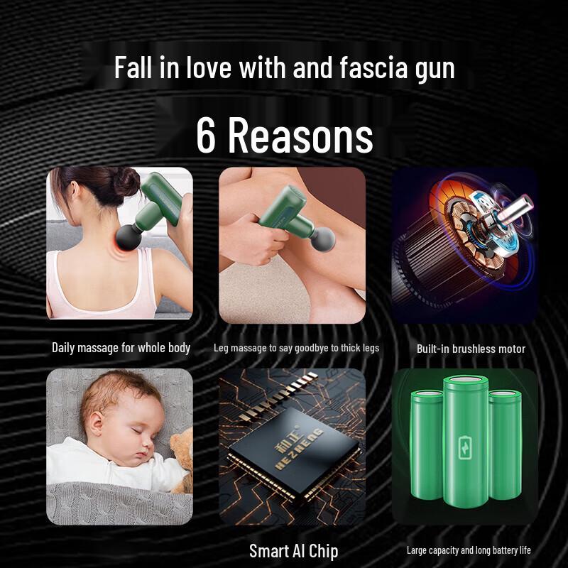 HEZHENG Mini Fascia Massage Gun