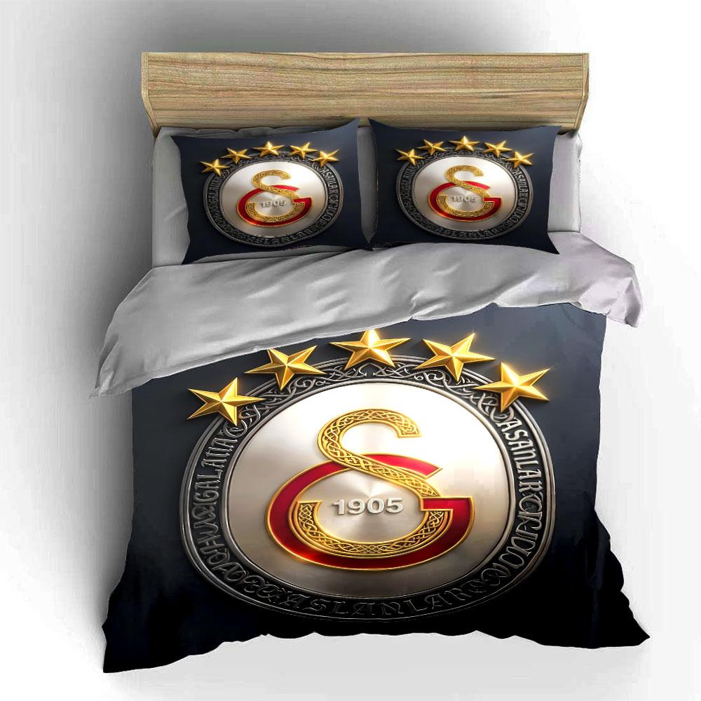 Gold Stars Emblem Bedding Set Bedding Duvet Cover Set Duvet Cover Pillowcases (1 * Duvet Cover 2 * Pillowcases, without duvet insert)