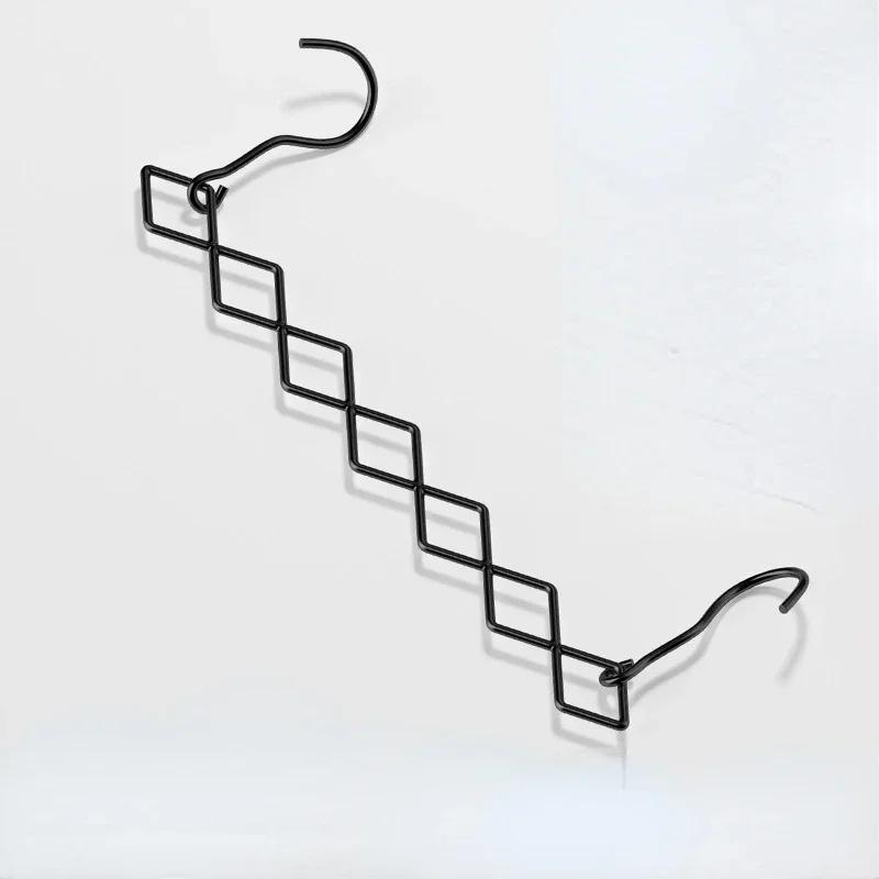 

Волшебные вешалки для одежды, экономящие место, складной органайзер для шкафа, каскадная стойка для одежды, 7 слотов для брюк, платьев, пальто 1 PCS