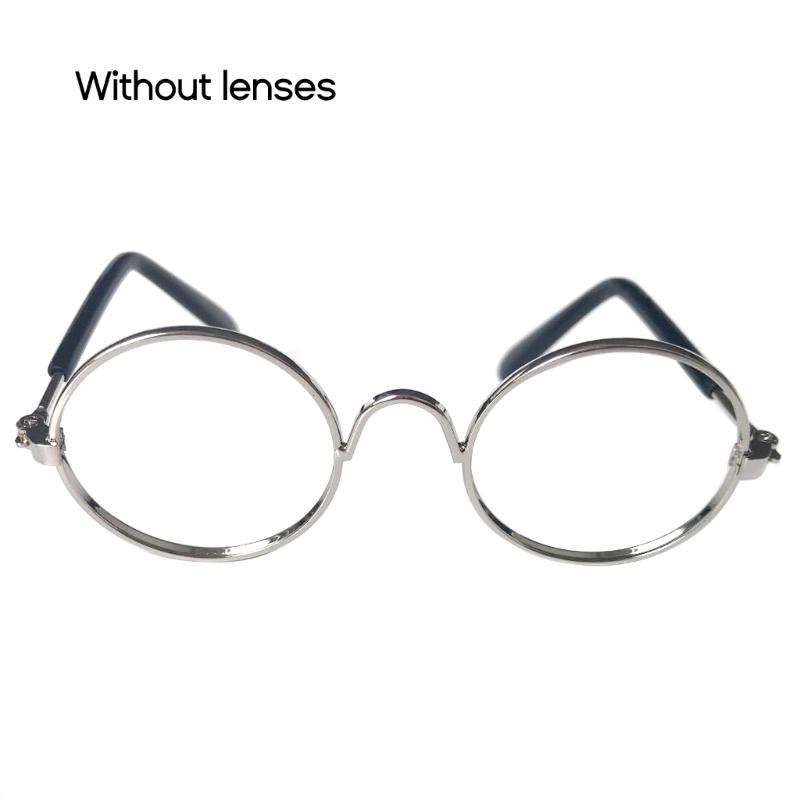 

Cat Eye-wear Photos Props Accessories Cosplay Glasses Clear Lens Round Funny Clear Lens Round Glass Gift for Pet Puppy 1