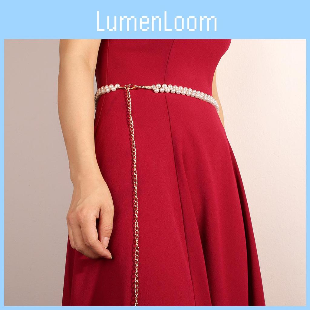 Unique Pearl Waist Chain For Women With Gold Thread And Pearl Buckle For Daily Style