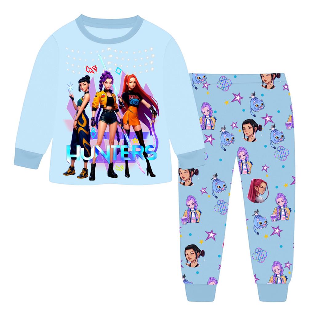 Children's Fashion Suit  Round Neck Long Sleeve Top Pants