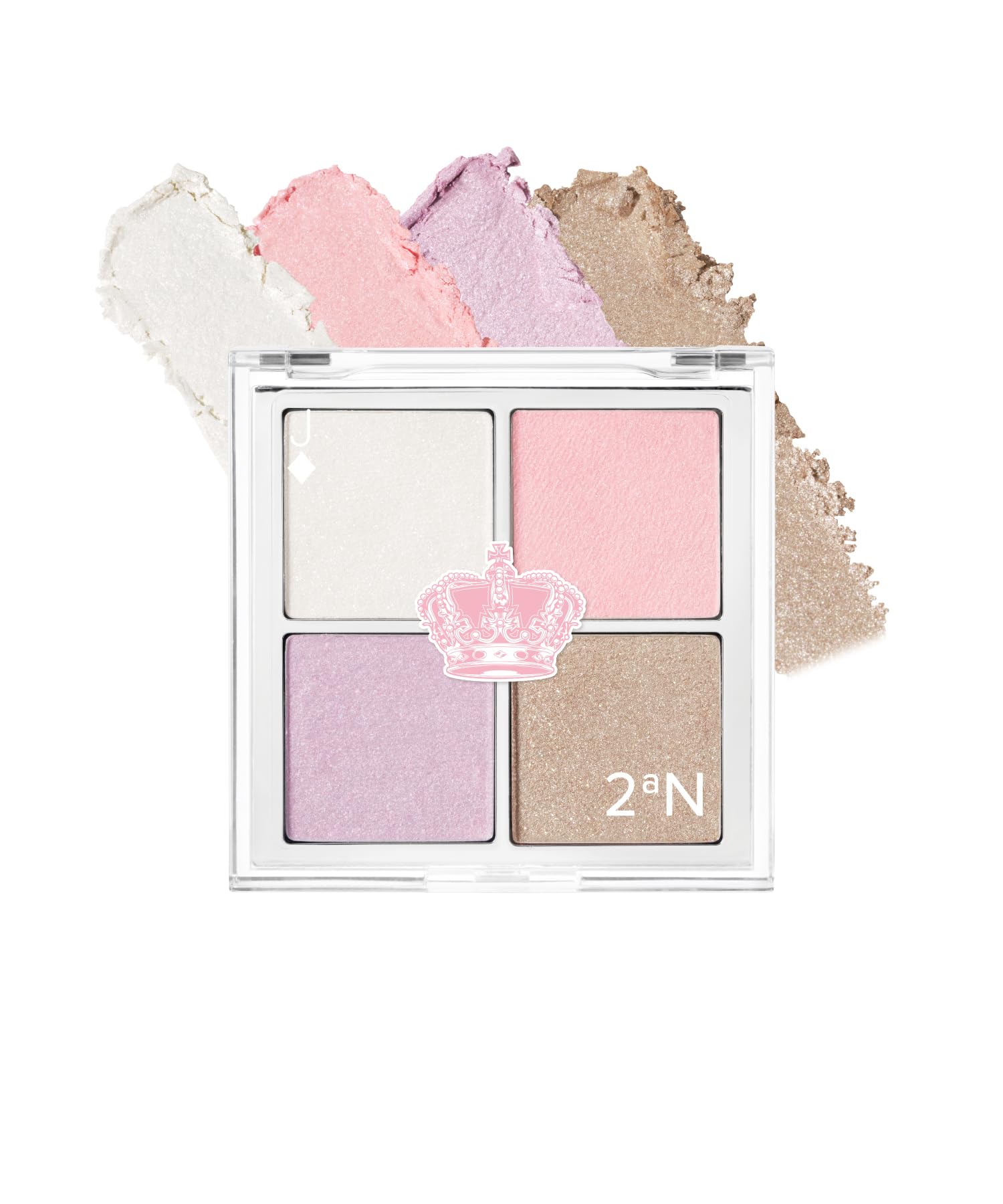 [2aN] Jelly Glow Highlighter 4-Color Highlighter Palette 01 Fairy Dream (Fantasy)  A bouncy, bouncy jelly type that creates a three-dimensional,