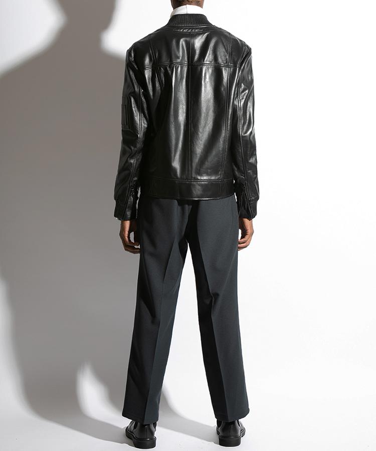 Seuteulaikeu Elegant Pintuck Trousers (Charcoal)
