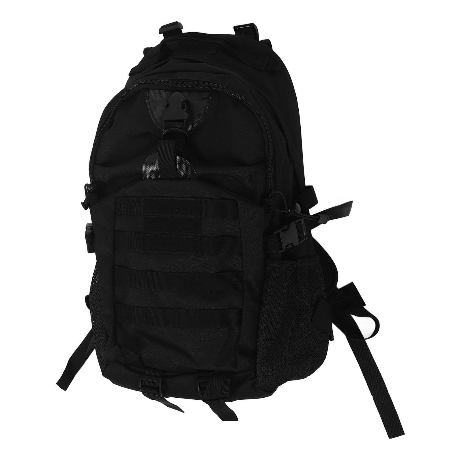 

Військовий рюкзак великої місткості водонепроникний чоловічий альпіністський рюкзак для подорожей, походів, кемпінгу, чорний