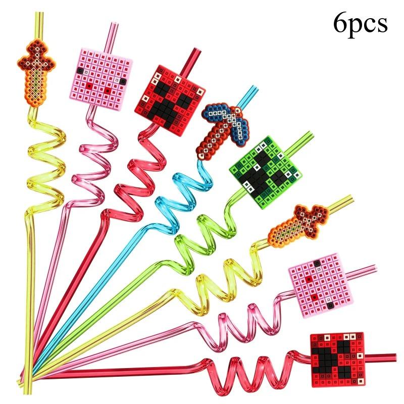 Creative Cartoon Reusable Straws Vibrant Eco-Friendly Design for Holiday Parties Daily Juice Beverages High Quality Supplies