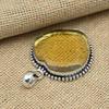 Citrine Topaz Beautiful Gemstone Handmade Jewelry 925 Solid Silver Pendant For Women