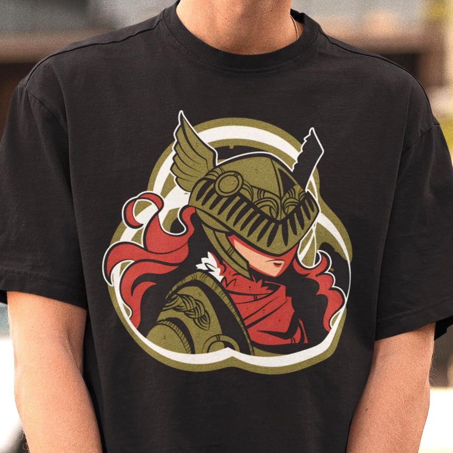 Malenia Blade of Miquella T-Shirt , Elden Ring Warrior Art Tee,Dark Fantasy Game Merch XL