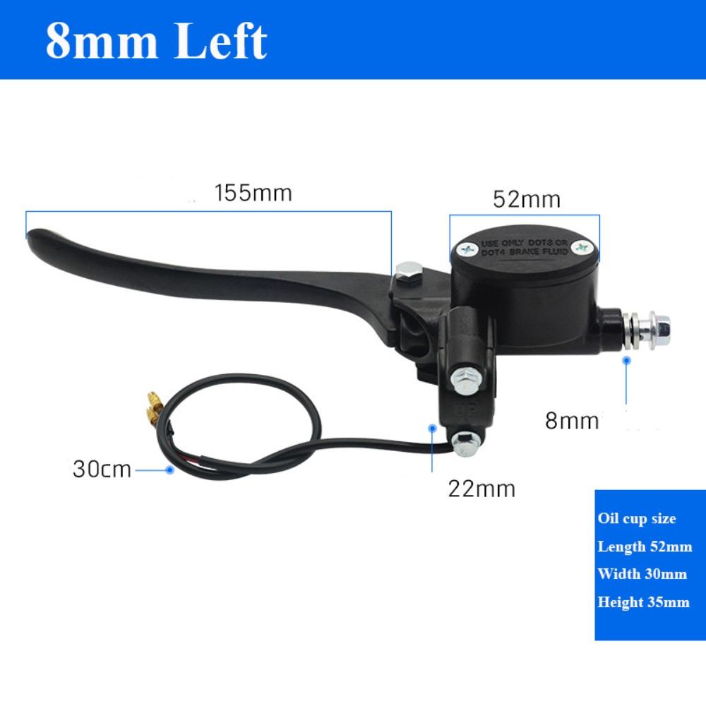 

Универсальный электрический дисковый тормоз Алюминиевый сплав Передний Задний тормоз Новый масляный тормоз 8mm Left