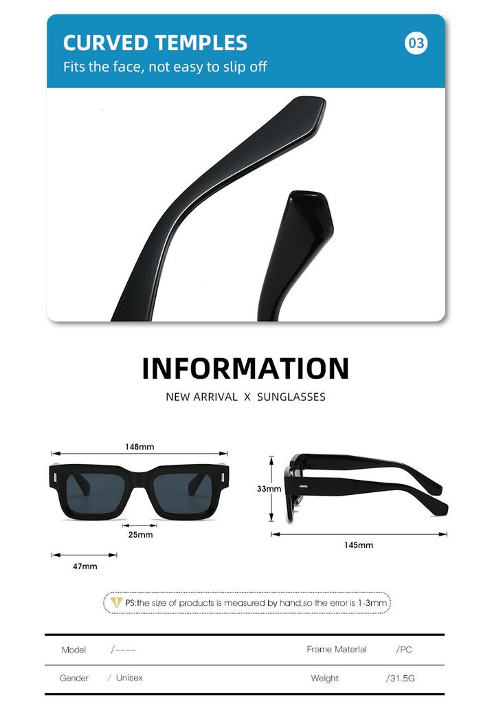 Nouvelles Lunettes de Soleil Carrées Mode Petites Hommes Femmes Marque de Luxe Lunettes d'extérieur Vintage Lunettes de Soleil Lunettes Homme UV400 Oculos