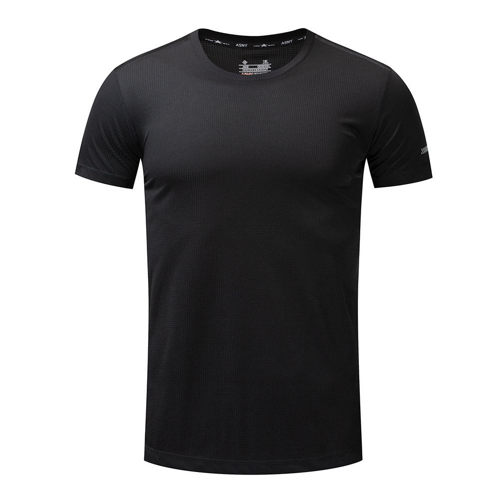 Sport Quick-drying Breathable Thin Fitness Round Neck Casual Training Running T-shirt Loose Short Sleeves