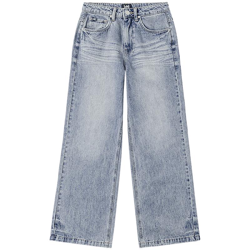 

Lee Women s 428 Relaxed Fit High-Waist Wide-Leg Blue Jeans 29
