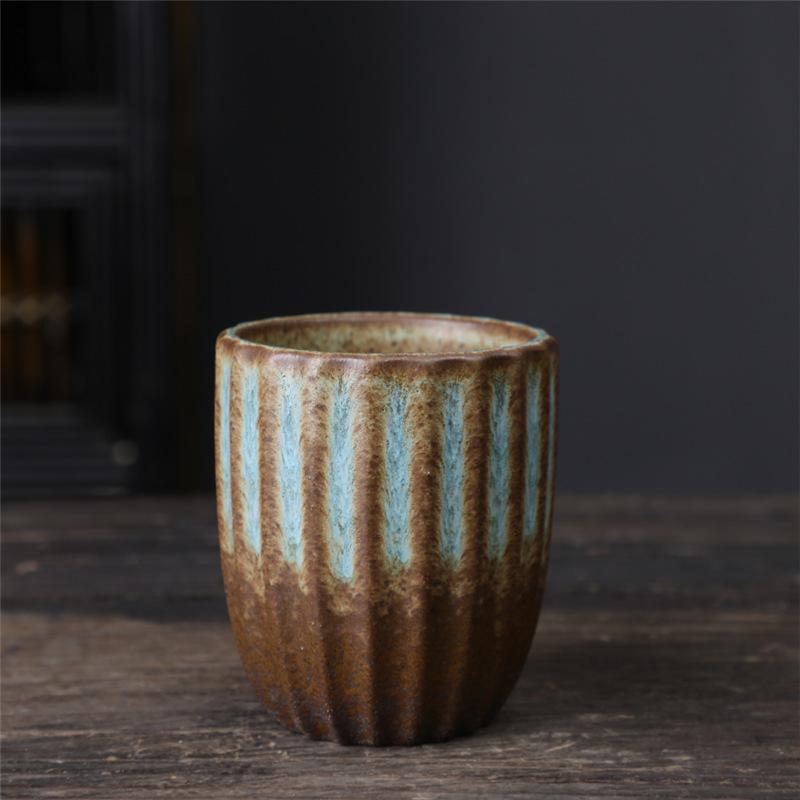 Ceramic Master Cup Kung Fu Teacup Retro Ceramic Cup Outdoor Camping Cup Household Coarse Pottery Tea Cup
