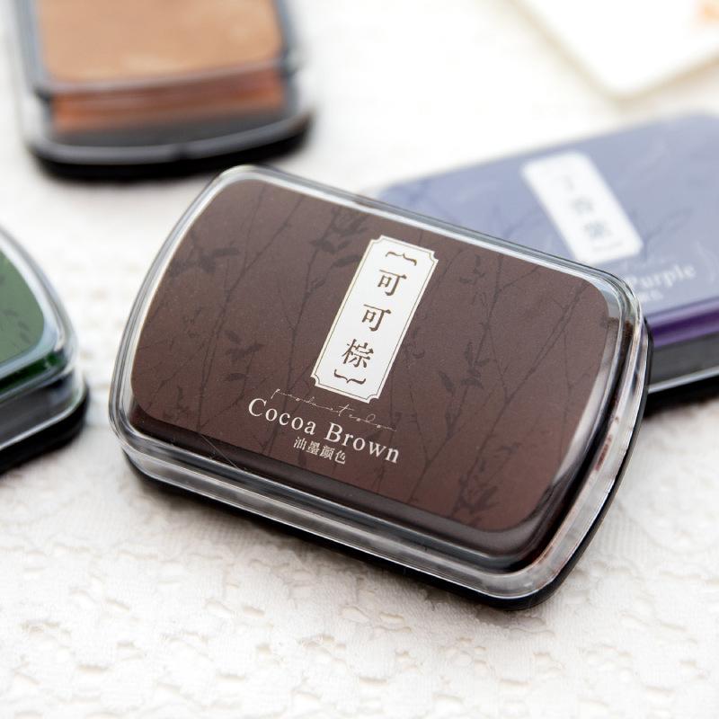 Yan Ji Quick-Dry Retro Ink Pad: Large Palette for Journals & Stamps