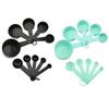 5/10pcs Multi-purpose Measuring Cup Measuring Spoon Gauge Tool Plastic Handle Spoon Flat-bottomed Spoon Kitchen Cooking Gadget