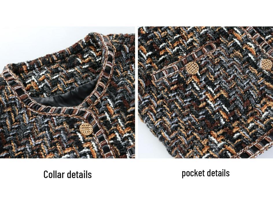 2026 New Arrival Petite French Style Women's Tweed Jacket – Autumn Winter Edition