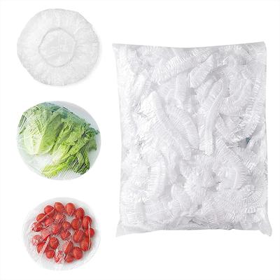 Wrap Clear Retractable Plastic Wrap for Leftovers Fruits and Vegetab 100 Pieces Plastic Wrap Extra Thick Disposable Plastic