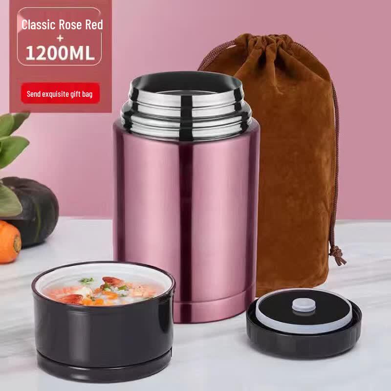 Qiewei Portable Insulated Stainless Steel Food Jar