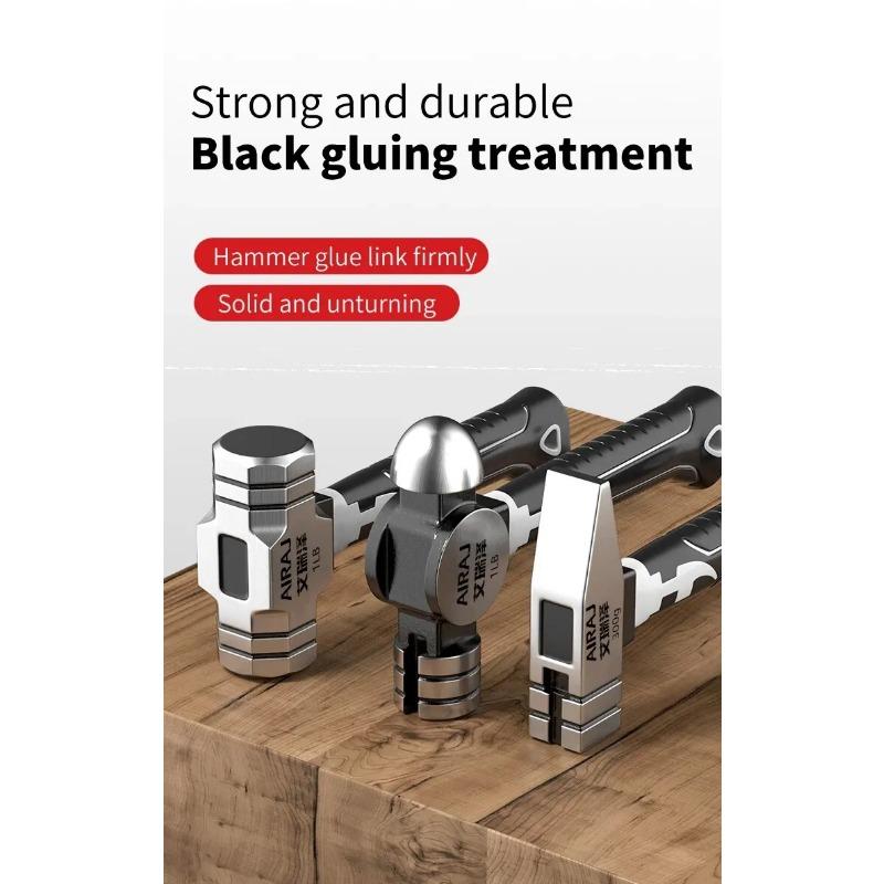 Small Hammer Mini Claw Hammer Head Fitter Hammer Octagonal Hammer Multifunctional Integrated Nail Hammer Nail Hammer Woodworking