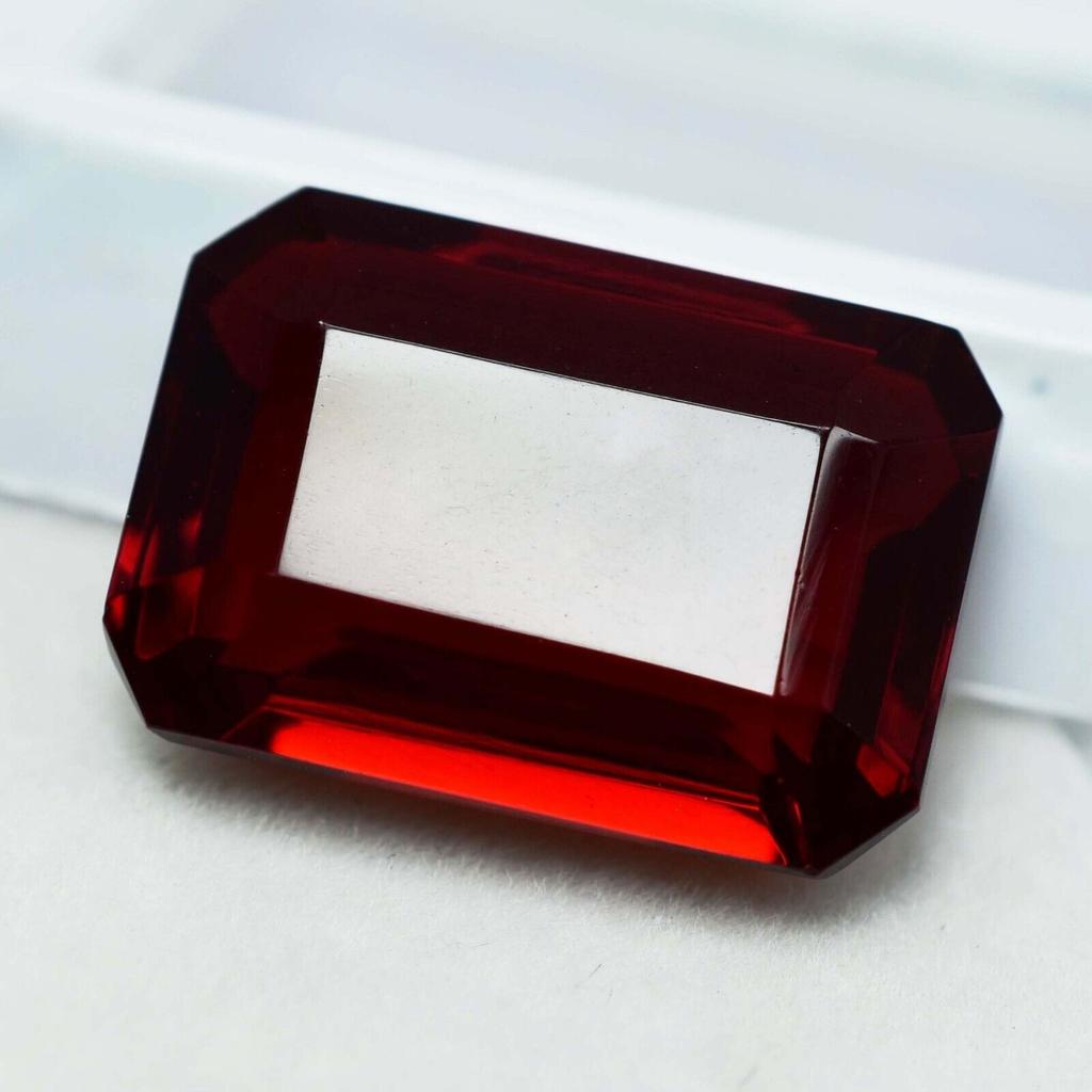 8.19 Ct NATURAL Ruby Pigeon Blood RED Emerald Cut CERTIFIED Loose Gemstone XSq-8989