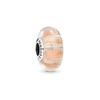 Murano Sparkling Striped Glass Charm Women Charm 796248