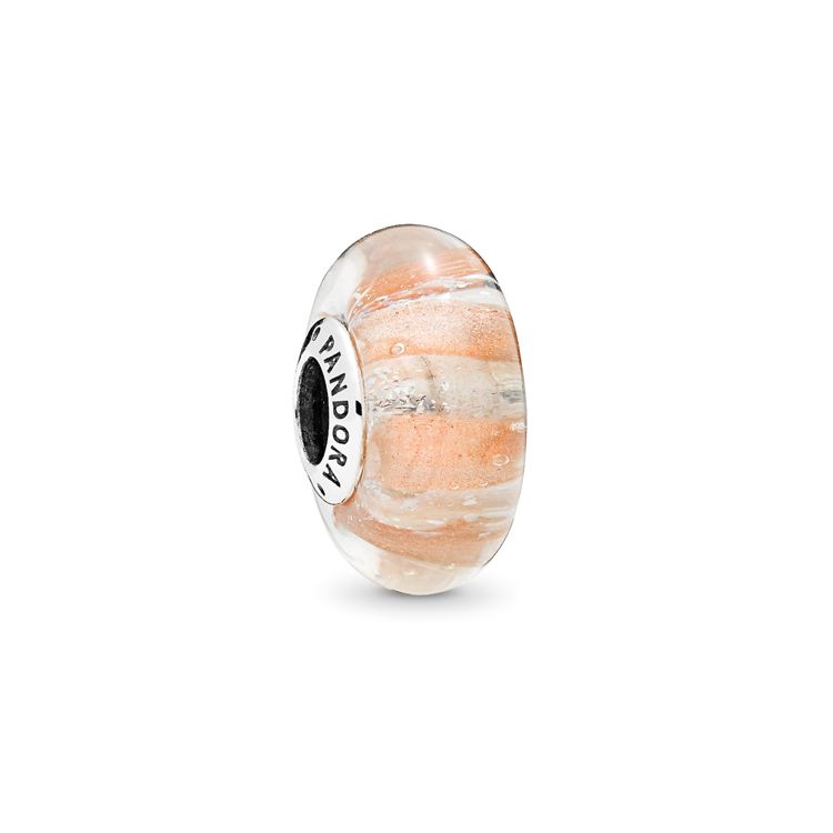 Pandora Murano Sparkling Striped Glass Charm Unisex Charm 796248 Multicolor,F