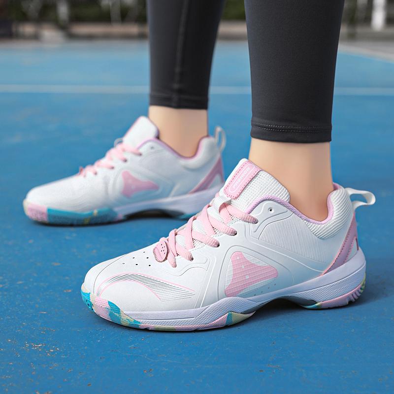 36-45 Couple Plus Size Shock-absorbing Anti Slip Breathable Fashionable Sports Tennis Shoes Badminton Shoes Table Tennis Shoes