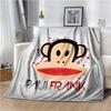 Cartoon Anime P-Paul-Frank Throws Blanket for Baby Hiking Picnic Bed Super Soft Cute kawaii Flannel Blanket Power birthday gift