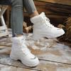 Women's lightweight comfortable cold warm padded snow boots non-slip wear-resistant outdoor casual sneakers high-top cotton boots