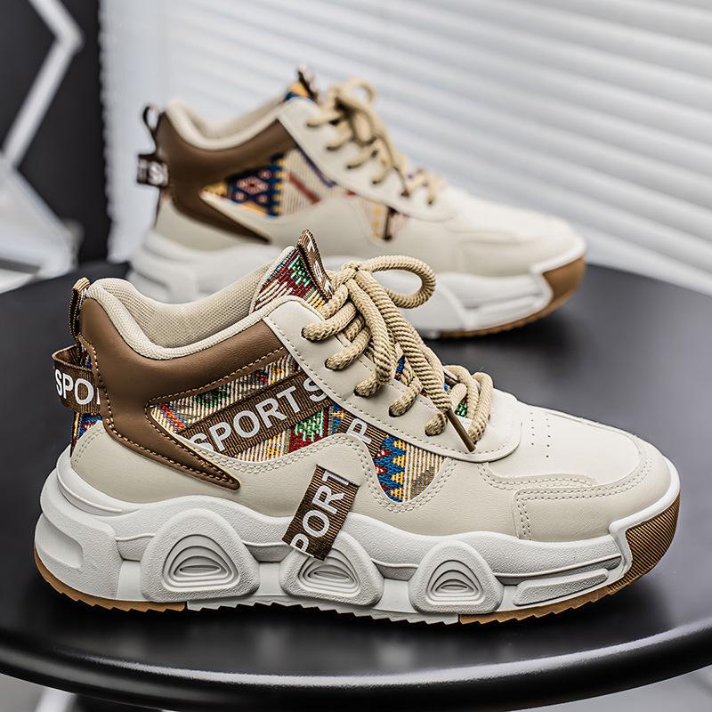 Quality dad shoes 22 years thick-soled heightening sports shoes youth high-top basketball running shoes