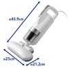 Iris Ohyama Ultra Suction Futon Cleaner with Dust Mite and Dust Sensor, Beating Speed: Approximately 6,000 Times per Minute, IC-FAC2