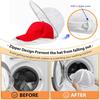 Baseball Cap Washer for Washing Machine Anti-Deformation Hat Cleaner Cage with Mesh Laundry Bag