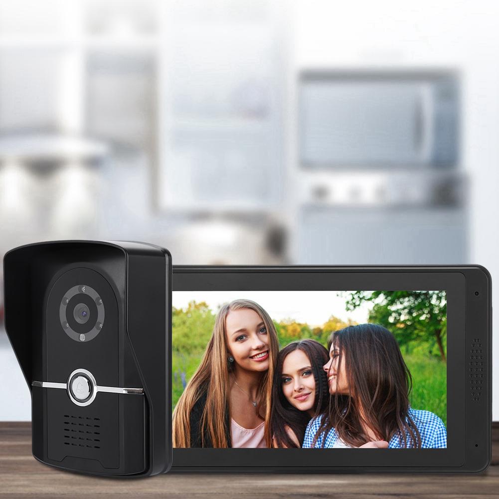 7inch Wired Photo Shooting Touch Screen Video Intercom Doorbell Door Phone